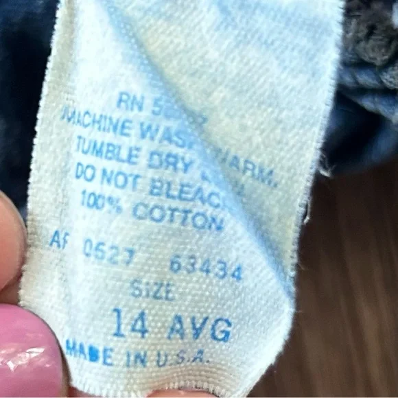 VINTAGE BRISTOL BLUES Elastic Waist Denim Jeans Western Retro | Size 10 (vtg 14) - Picture 2 of 11